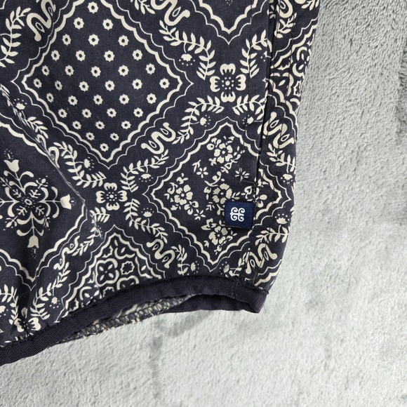 Reyn Spooner Lahaina Jacket Medium Black Bandana Print Lightweight Pullover - Picture 7 of 8